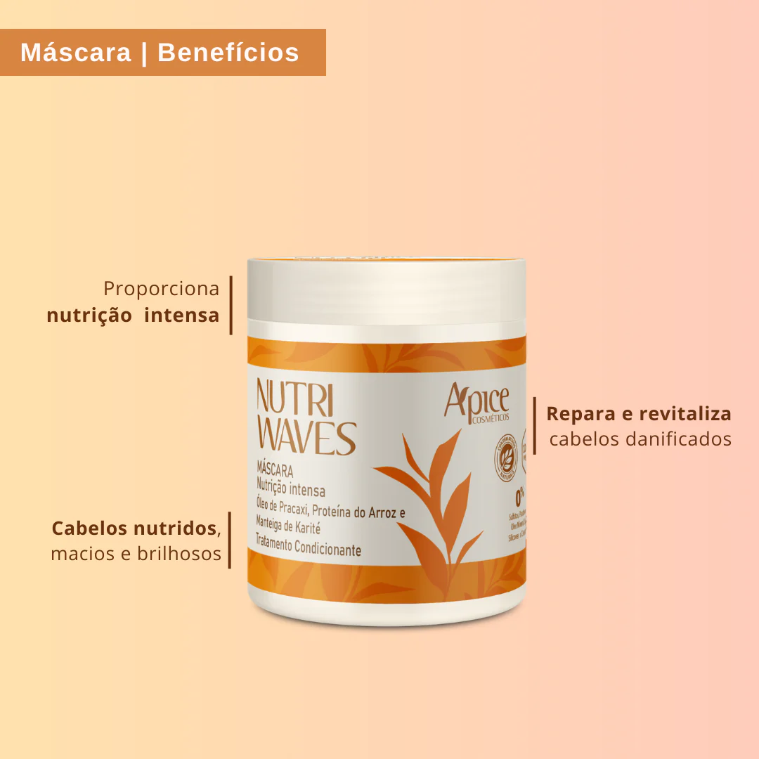 Máscara Nutri Waves Nutrição Intensa 500G - Image 5
