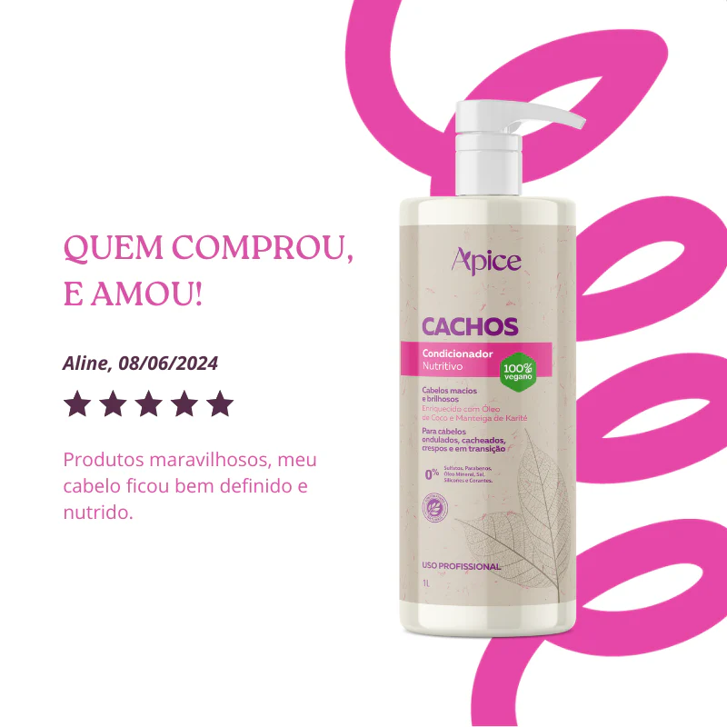 Condicionador Cachos Nutritivo 1000ml - Ação Condicionante - Image 4