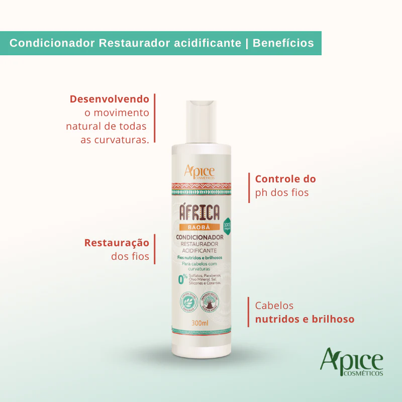 Kit África Baobá - Shampoo, Condicionador e Máscara (3 ITENS) - Image 3