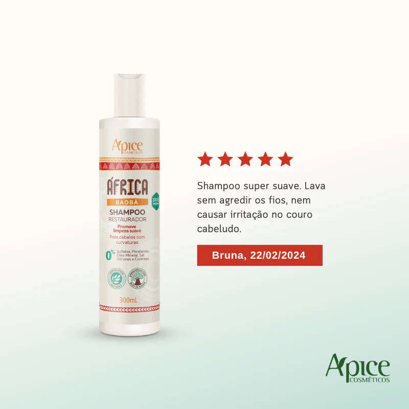Kit África Baobá - Shampoo, Condicionador e Máscara (3 ITENS) - Image 5