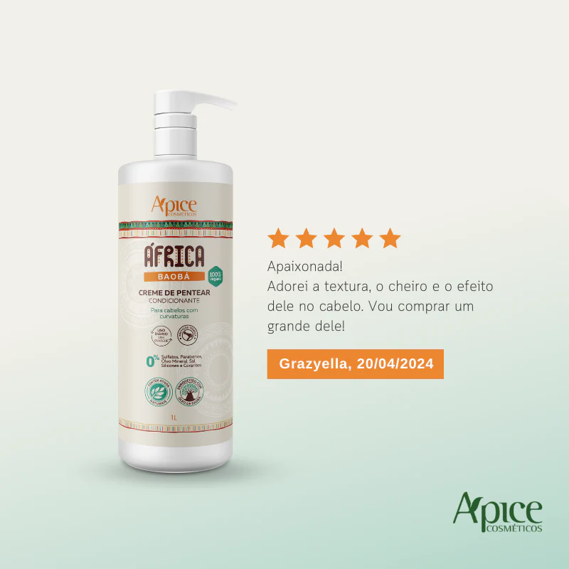 Creme de Pentear África Baobá 1000ml - Ação Condicionante - Image 3
