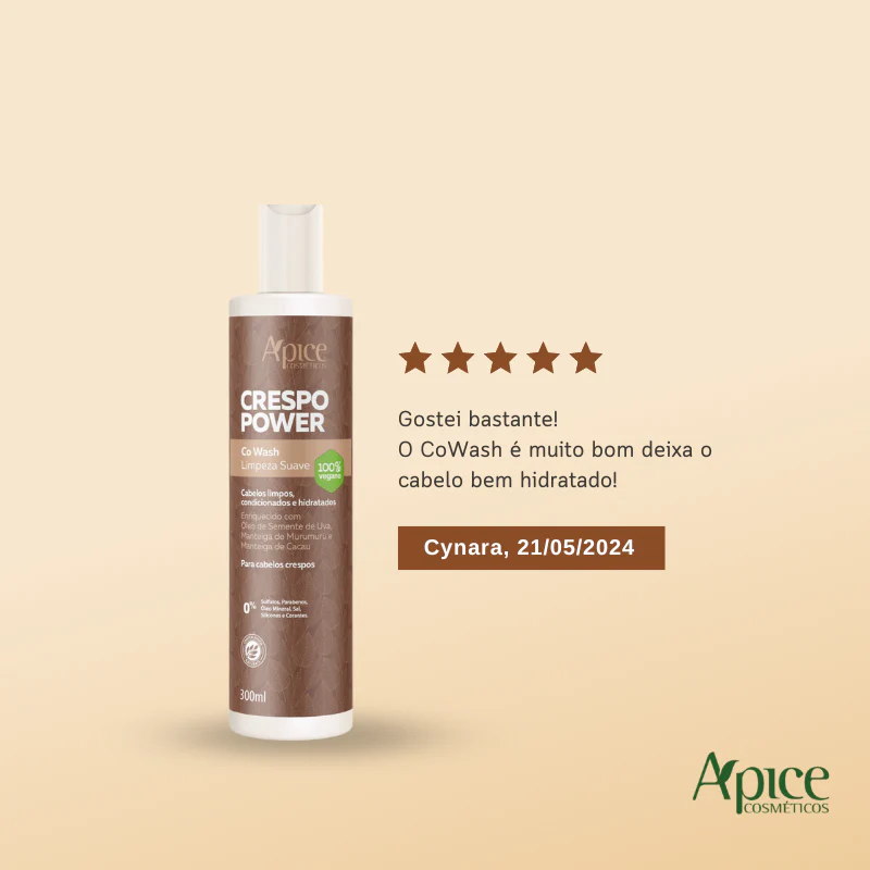 Co Wash Limpeza Suave Crespo Power 300ml - Image 4