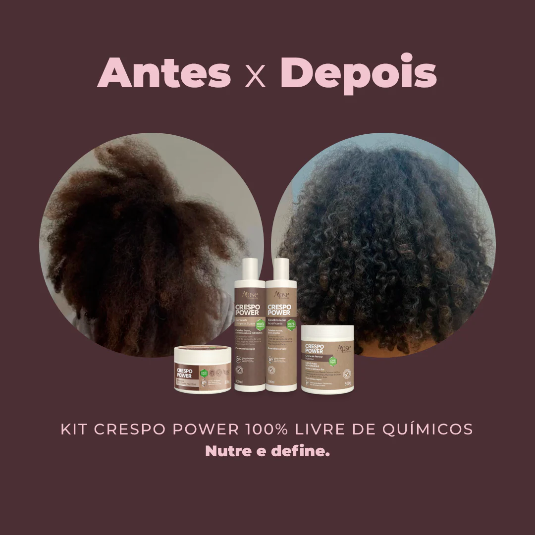 Kit Crespo Power - Co Wash, Condicionador, Máscara e Creme de Pentear (4 ITENS) - Image 4