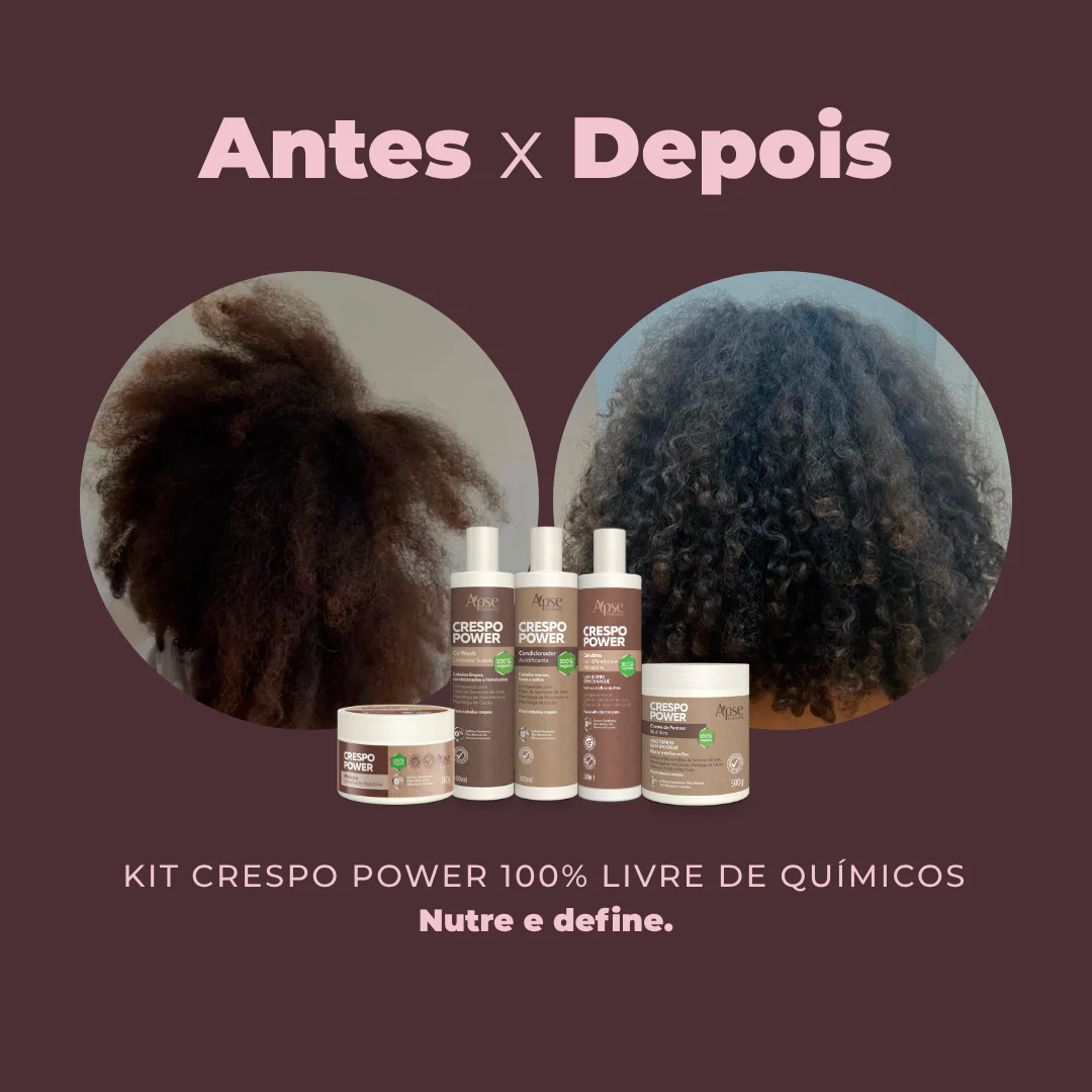 Kit Crespo Power - Co Wash, Condicionador, Gelatina, Máscara e Creme de Pentear (5 ITENS) - Image 5