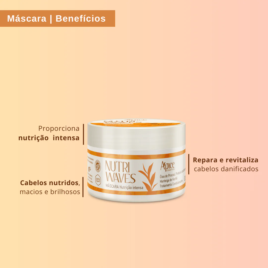 Kit Onduladas Nutri Waves - Shampoo, Condicionador, Gelatina, Máscara e Creme de Pentear (5 ITENS) - Image 10