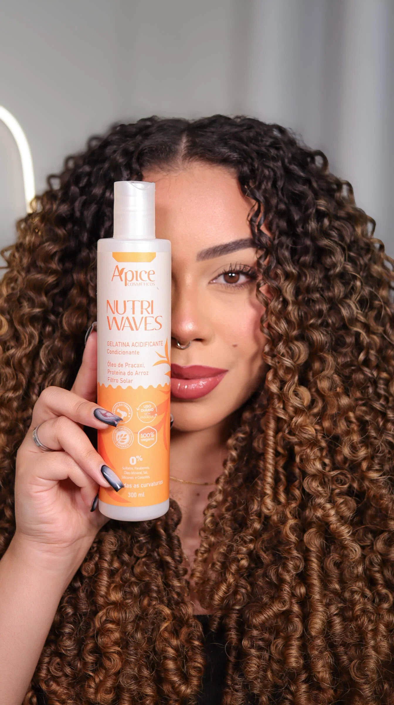 Kit Onduladas Nutri Waves - Shampoo, Condicionador, Gelatina, Máscara e Creme de Pentear (5 ITENS) - Image 7