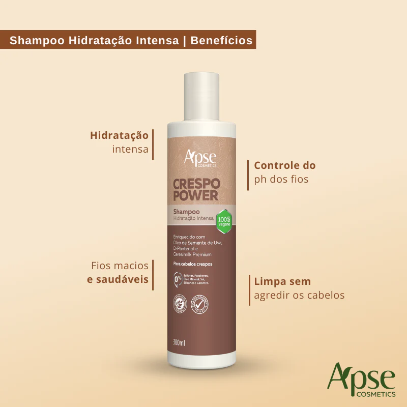 Shampoo Crespo Power Hidratação Intensa 300ml - Image 3
