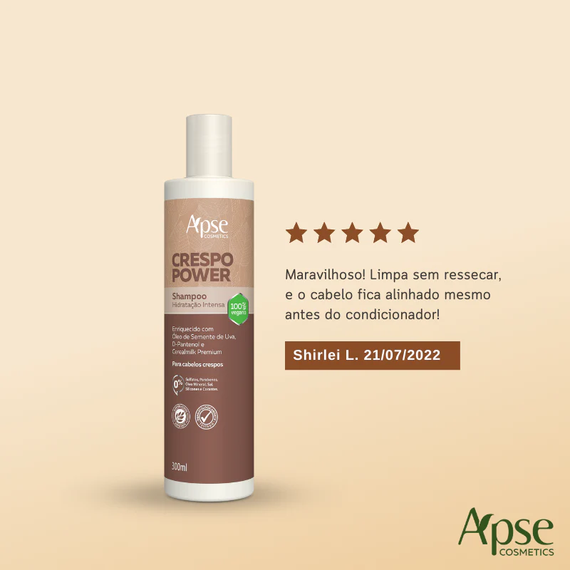 Shampoo Crespo Power Hidratação Intensa 300ml - Image 4