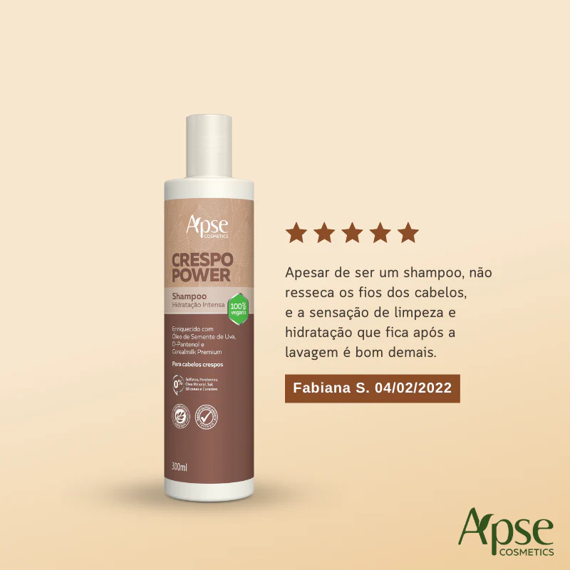 Shampoo Crespo Power Hidratação Intensa 300ml - Image 5