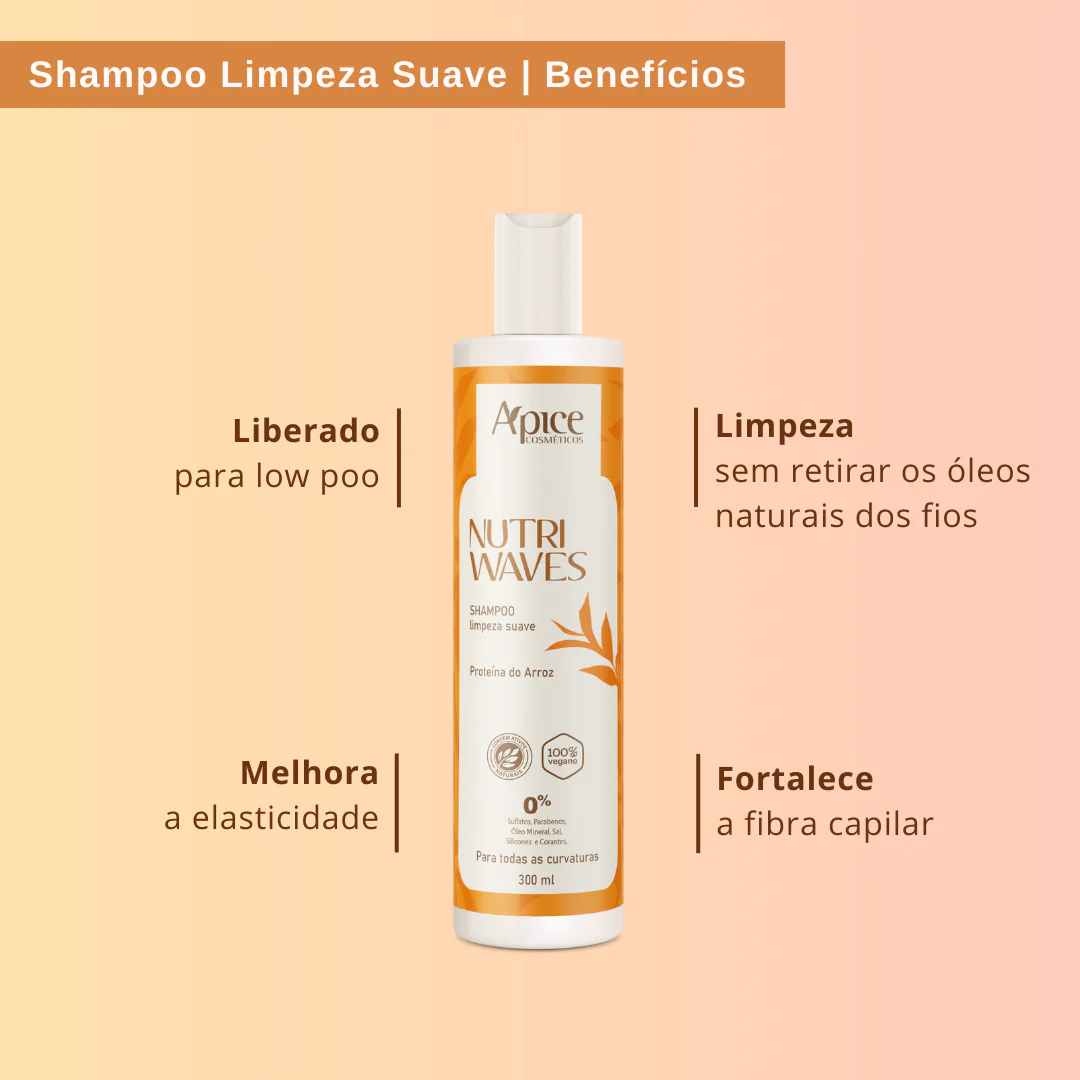 Kit Onduladas Nutri Waves - Shampoo, Condicionador, Gelatina, Máscara e Creme de Pentear (5 ITENS) - Image 9